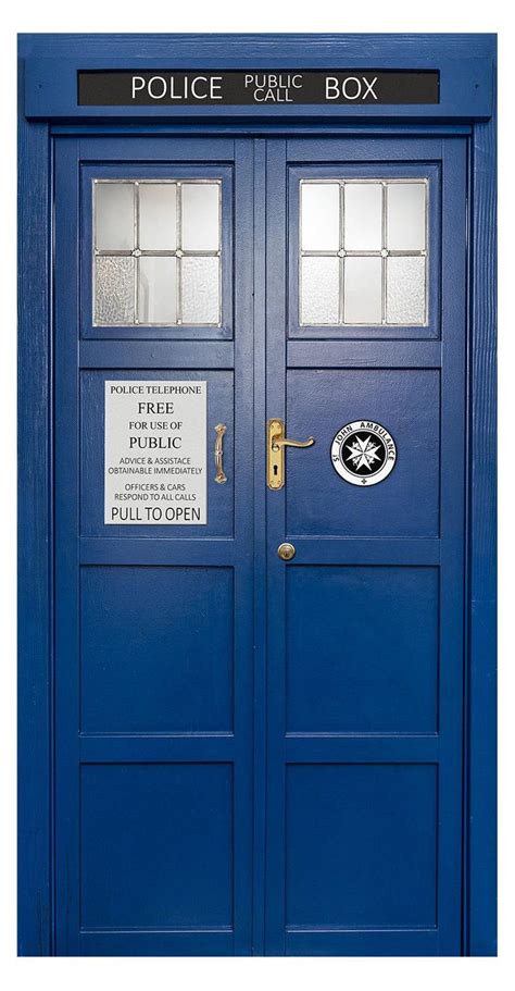 tardis sign on door